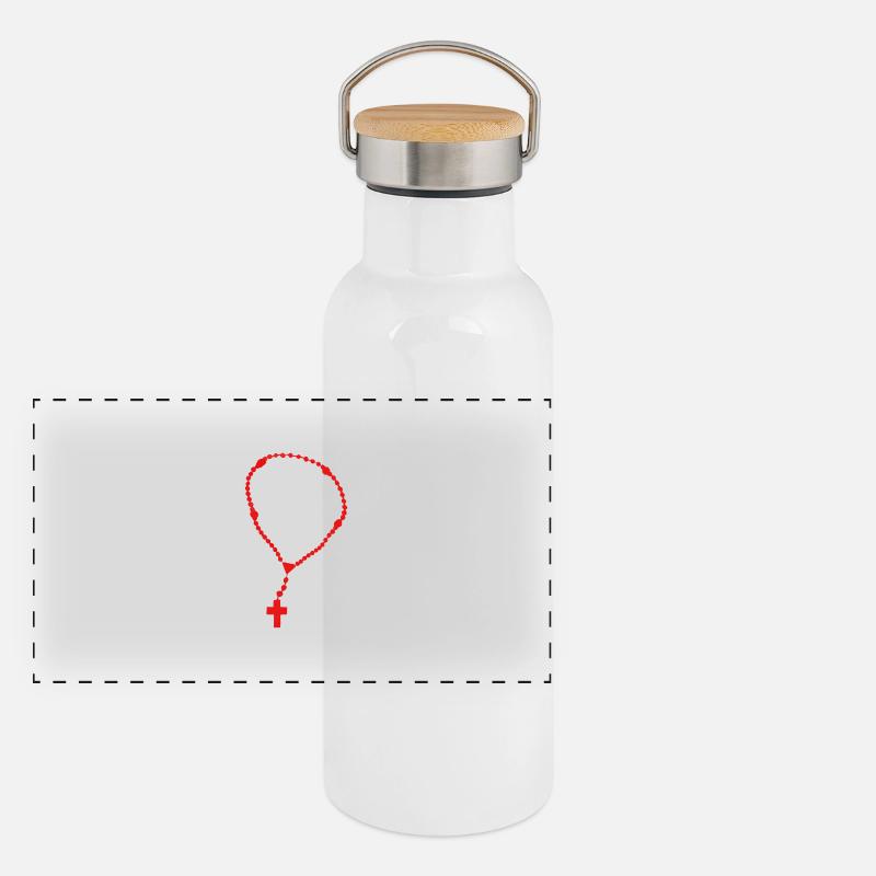Rosary Panoramic Thermal Bottle with Bamboo Lid