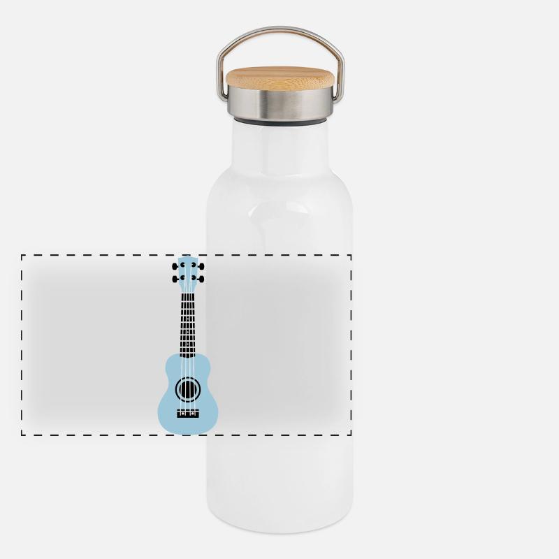Panorama Thermosflasche mit Bambusdeckel