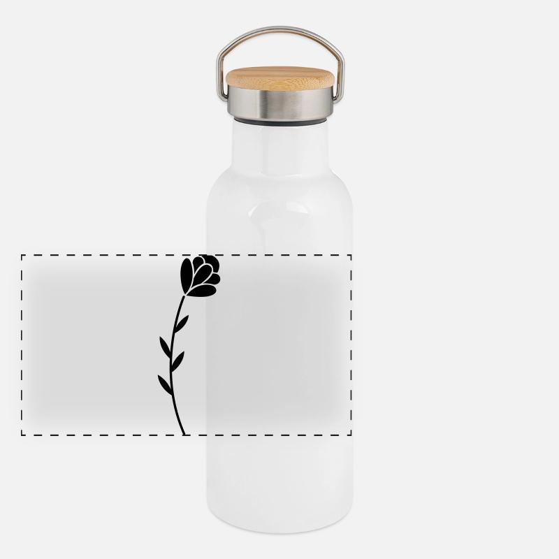 Fleur Gourde isotherme avec bouchon en bambou