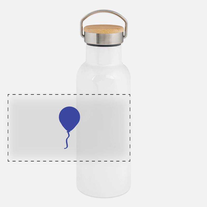 Balloon Panoramic Thermal Bottle with Bamboo Lid