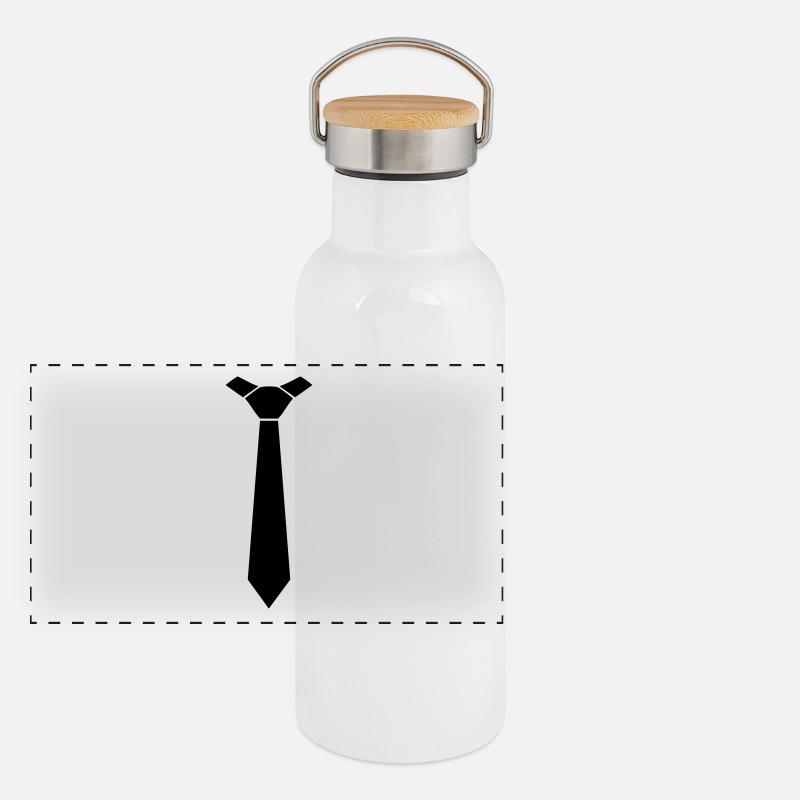 Tie tie tie Panoramic Thermal Bottle with Bamboo Lid