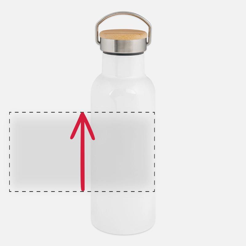 Pfeil selbst gestalten DIY Panorama Thermosflasche mit Bambusdeckel