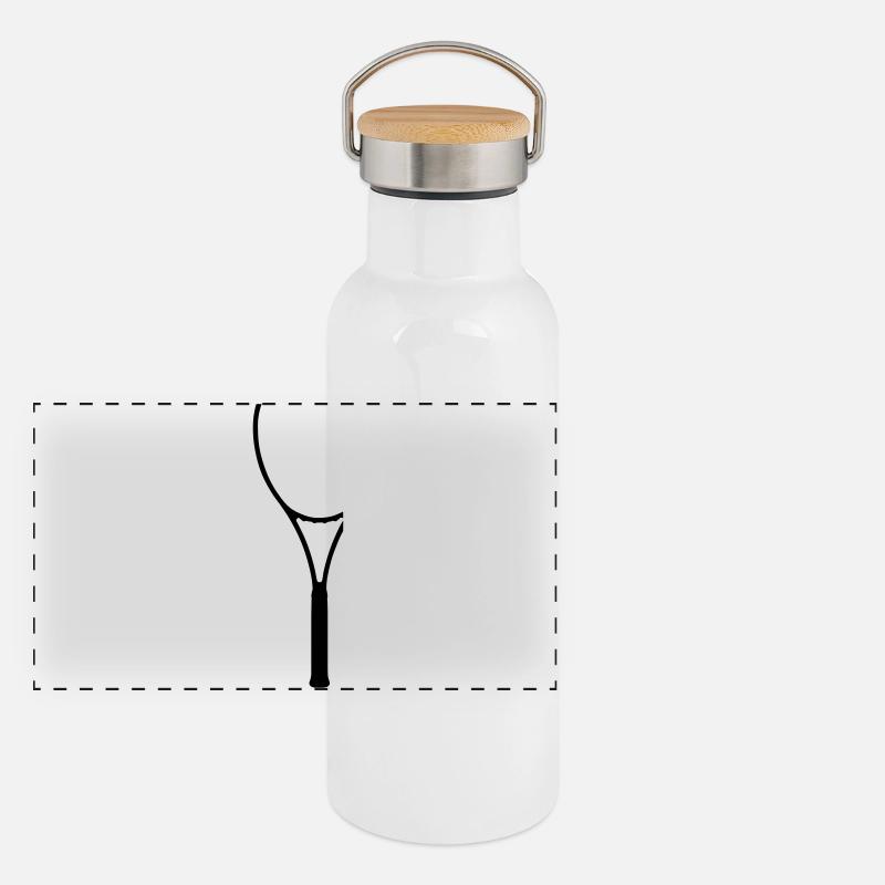 raquettes Gourde isotherme avec bouchon en bambou