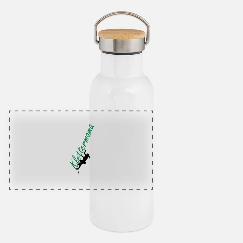 Klettermama Panorama Thermosflasche mit Bambusdeckel