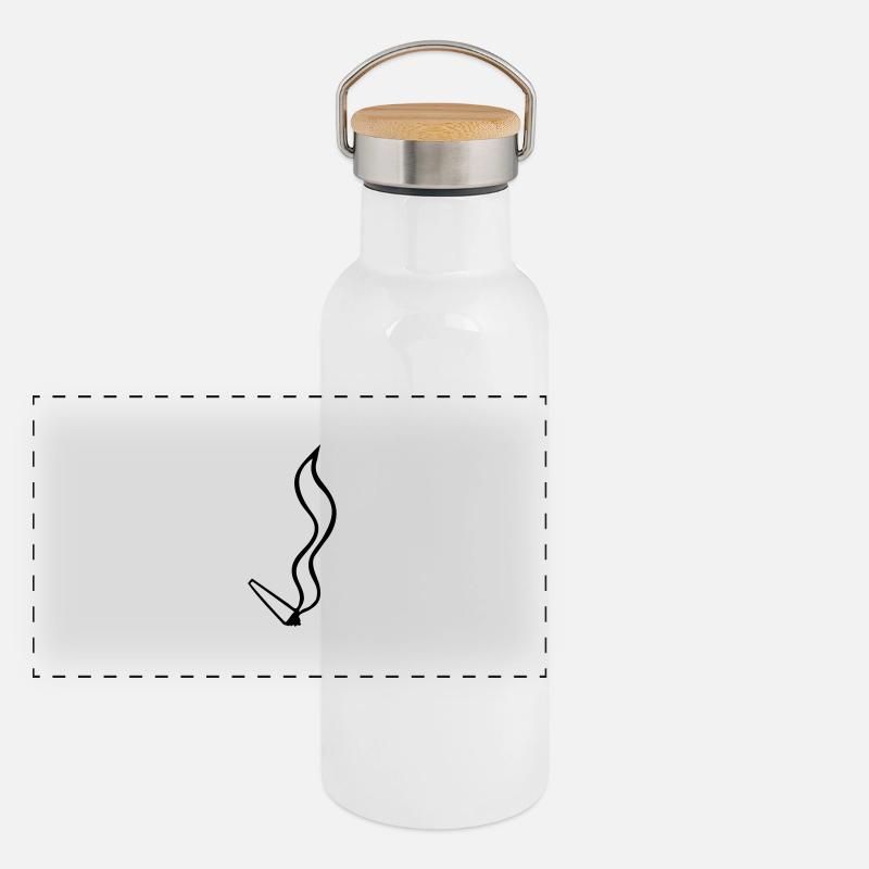 gemeine Panorama Thermosflasche mit Bambusdeckel