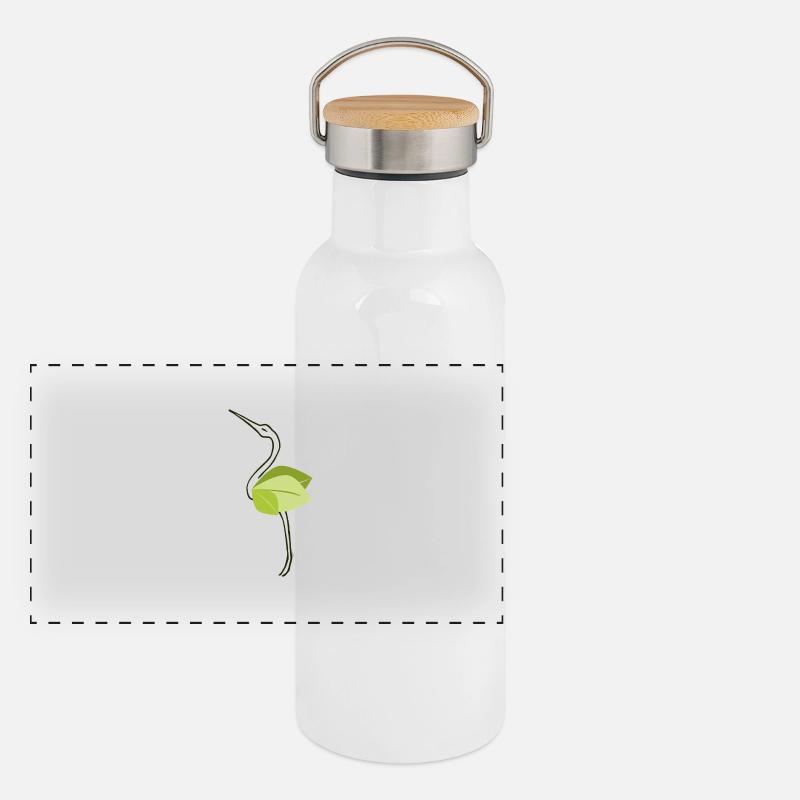 Stork Panoramic Thermal Bottle with Bamboo Lid