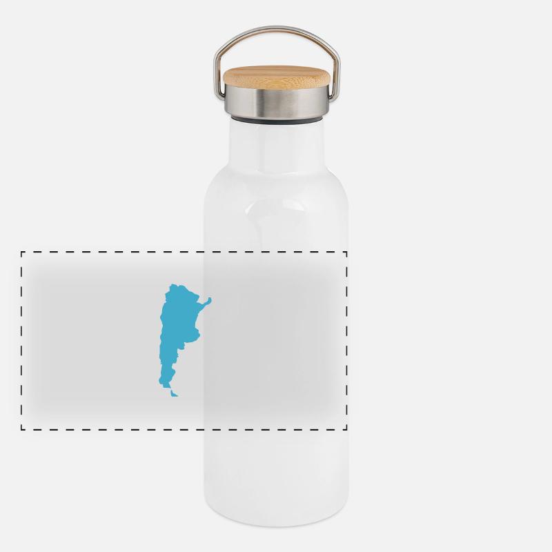 Argentine Gourde isotherme avec bouchon en bambou