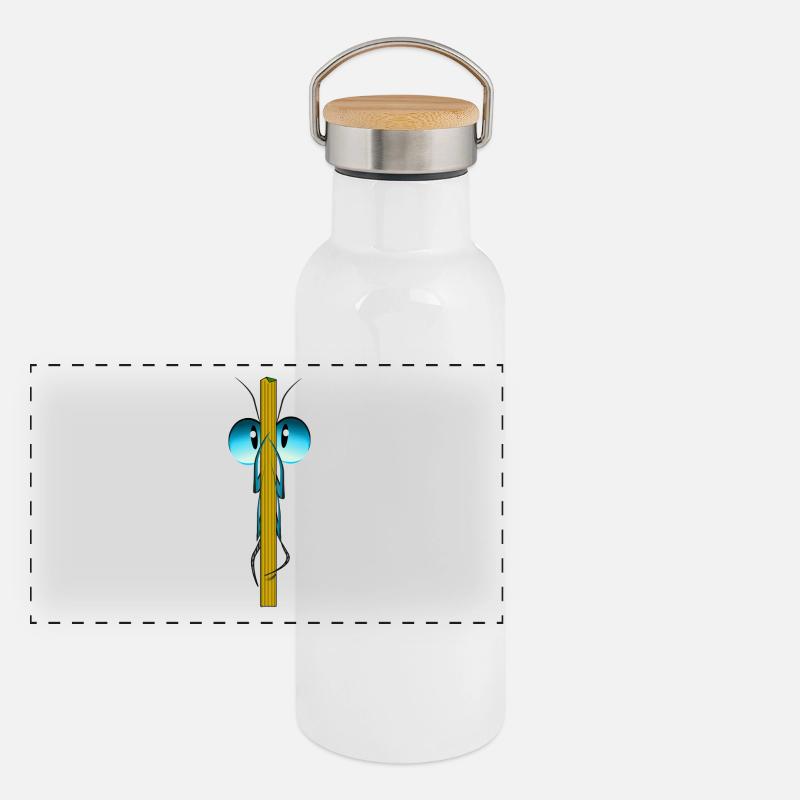 insect Panoramic Thermal Bottle with Bamboo Lid