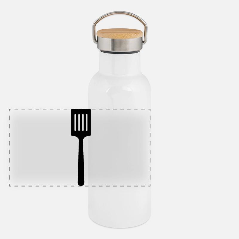 Küchenpfannenwender Panorama Thermosflasche mit Bambusdeckel