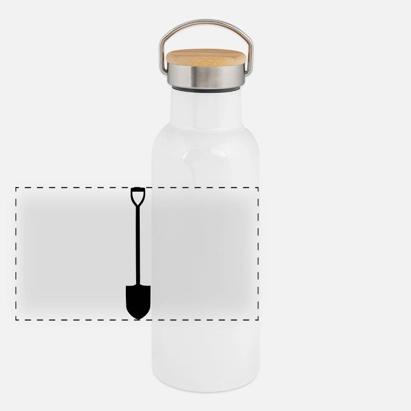 Pelle Gourde isotherme avec bouchon en bambou