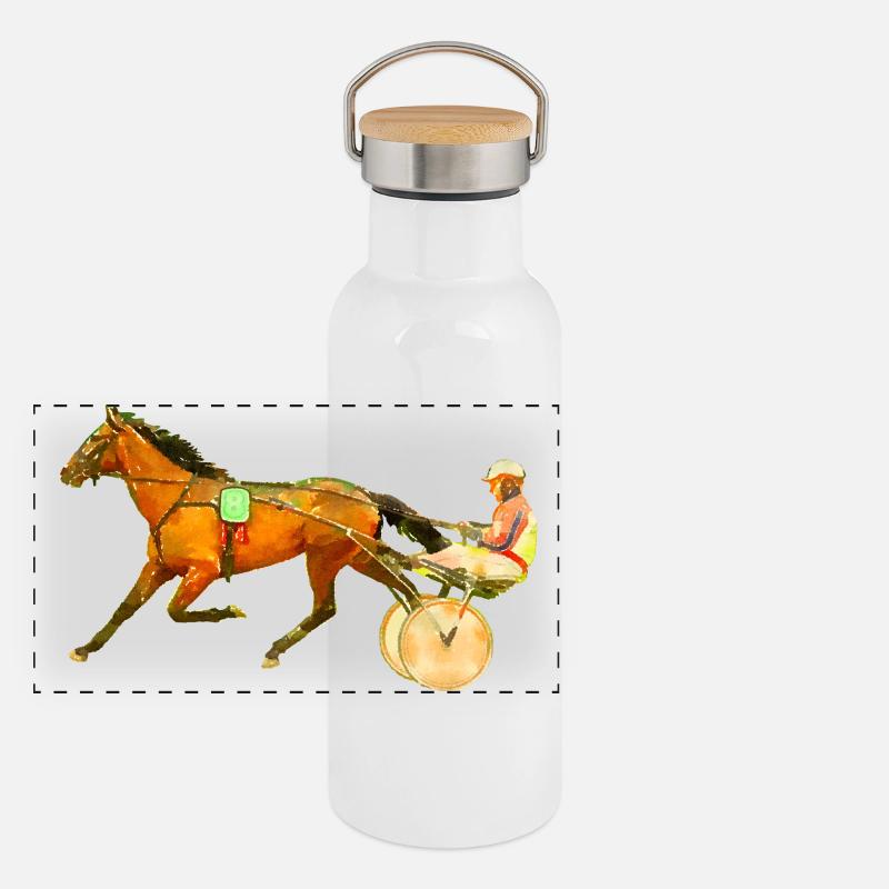 race Panoramic Thermal Bottle with Bamboo Lid