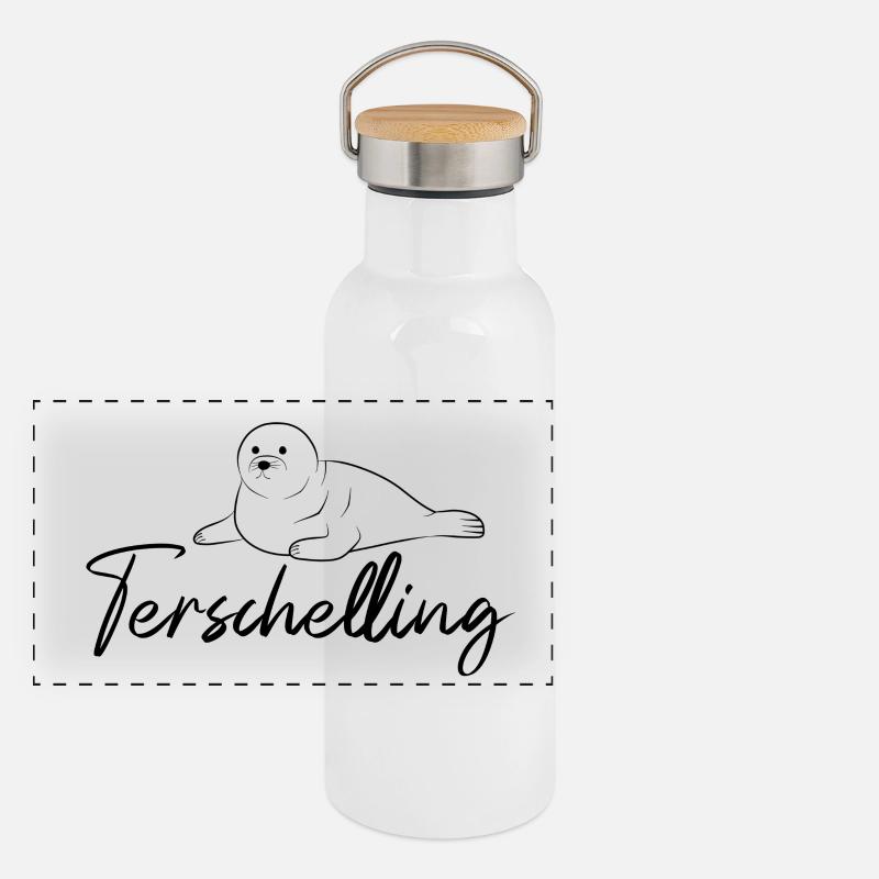 Sceau de Terschelling Gourde isotherme avec bouchon en bambou