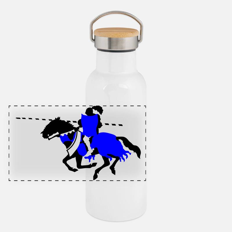 Knight Panoramic Thermal Bottle with Bamboo Lid