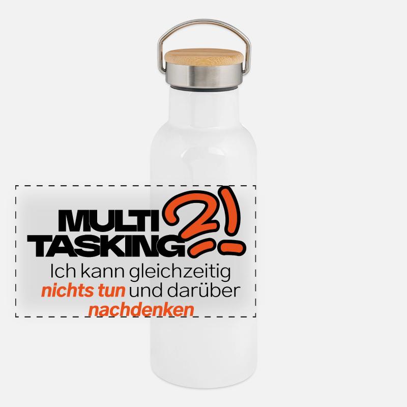 Multitasking mit Stil Panorama Thermosflasche mit Bambusdeckel