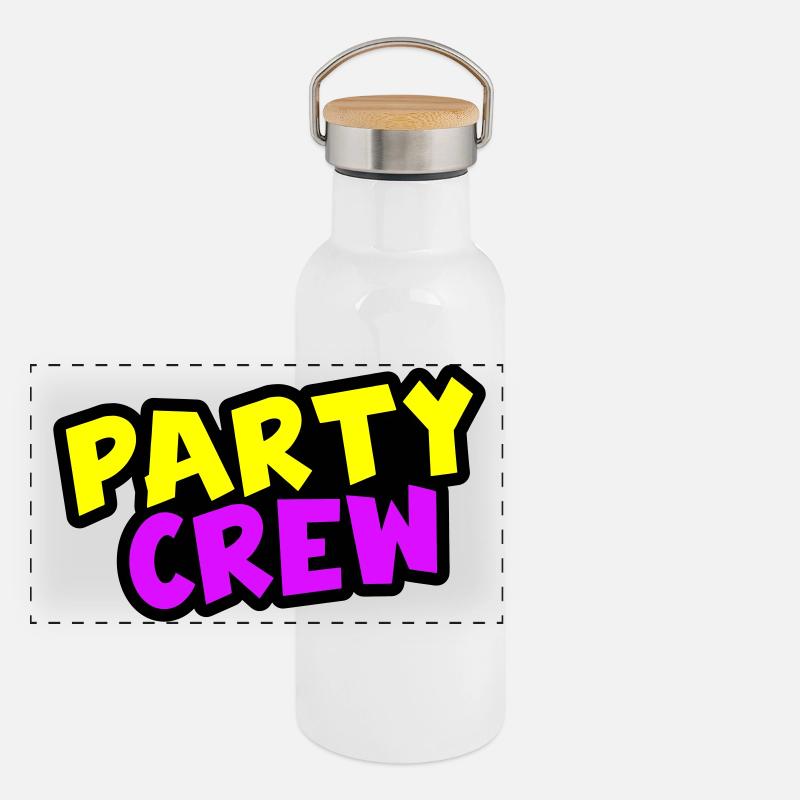 Panorama Thermosflasche mit Bambusdeckel