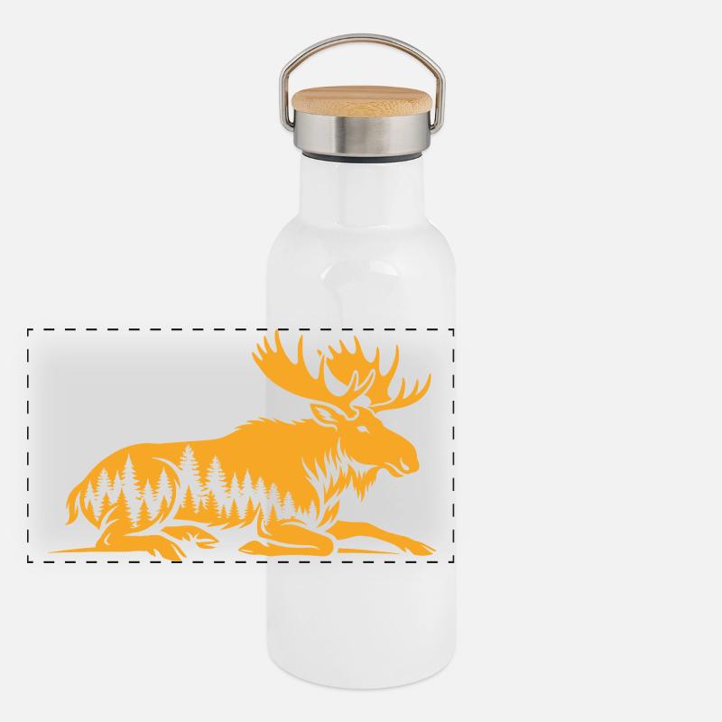 Elk Panoramic Thermal Bottle with Bamboo Lid