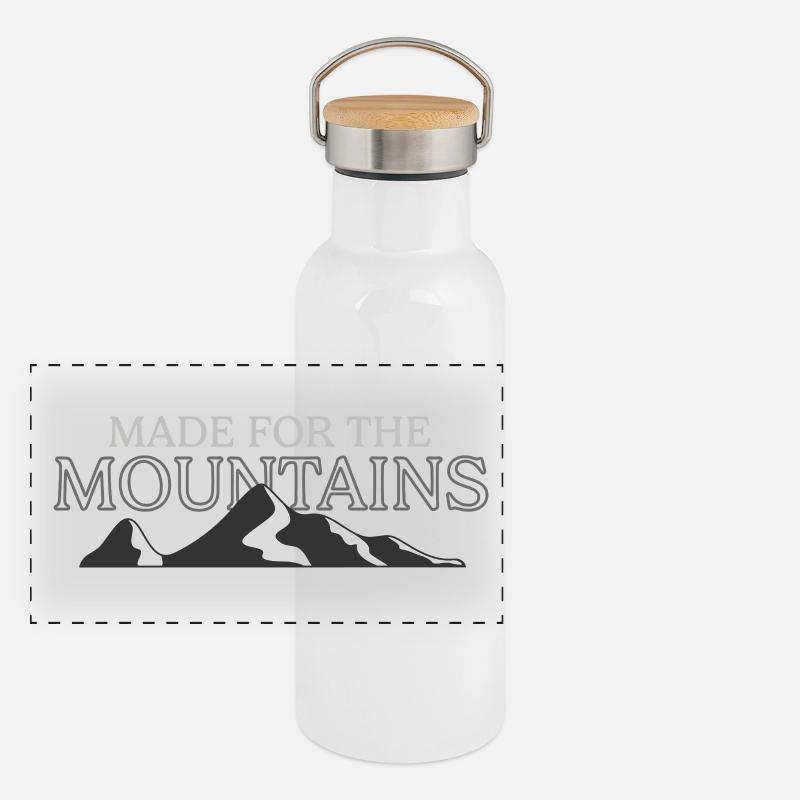 Made For The Mountains Panoramic Thermal Bottle with Bamboo Lid