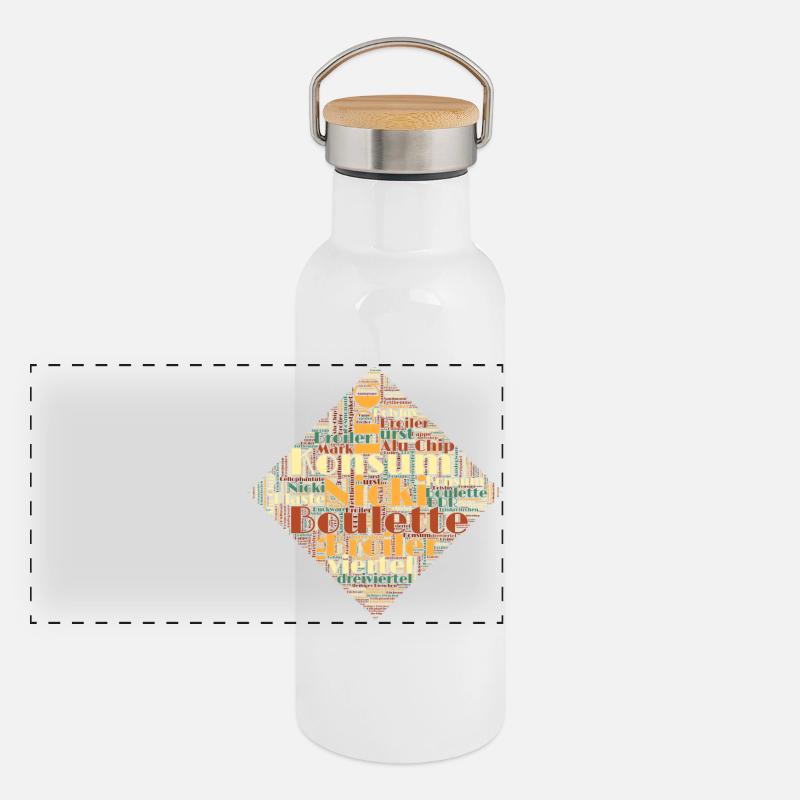 DDR consumption Nicki Broiler Ostalgia nostalgia Panoramic Thermal Bottle with Bamboo Lid