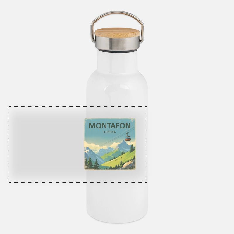 Montafon Panoramic Thermal Bottle with Bamboo Lid