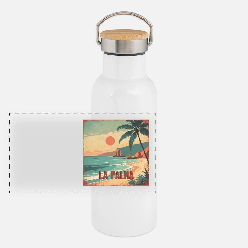 La Palma Gourde isotherme avec bouchon en bambou