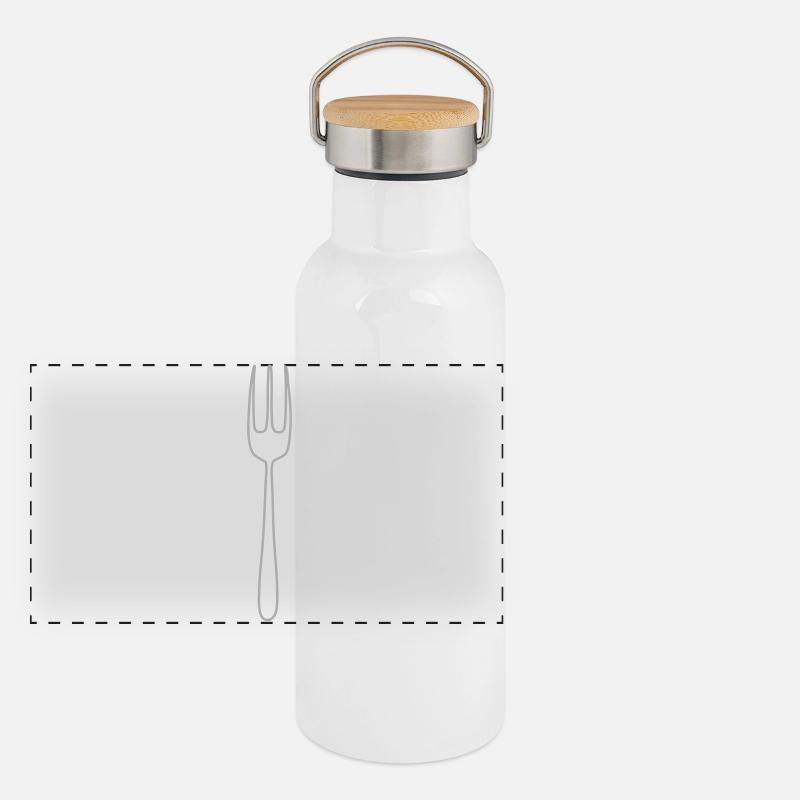 Panorama Thermosflasche mit Bambusdeckel