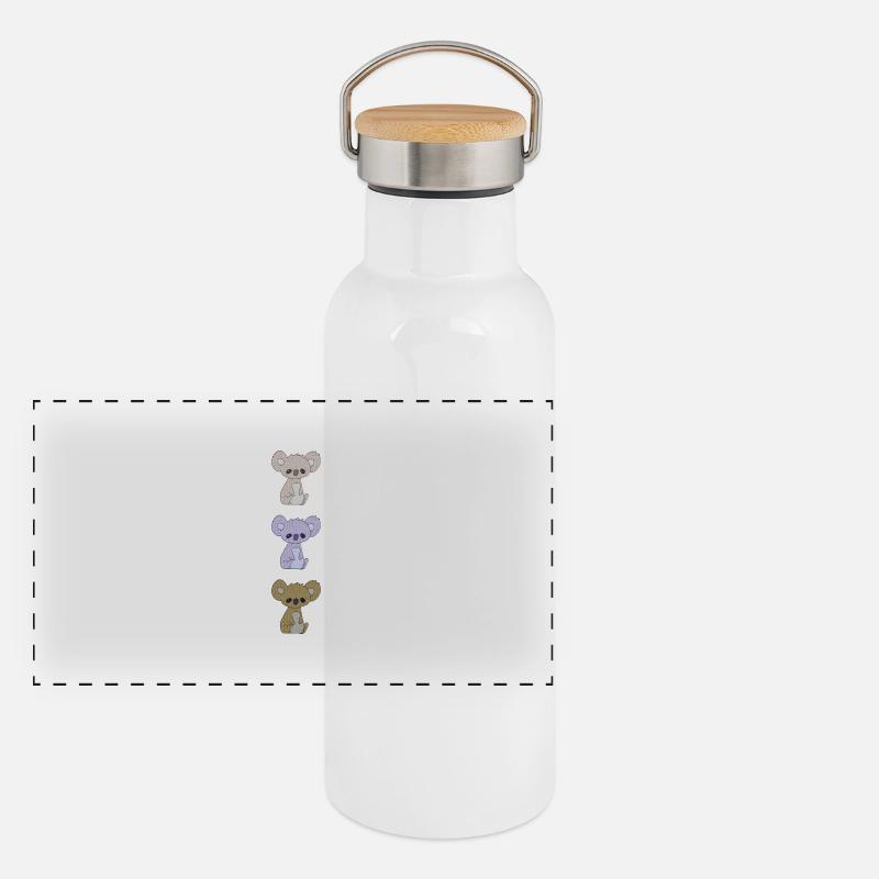 Koala triple Panoramic Thermal Bottle with Bamboo Lid