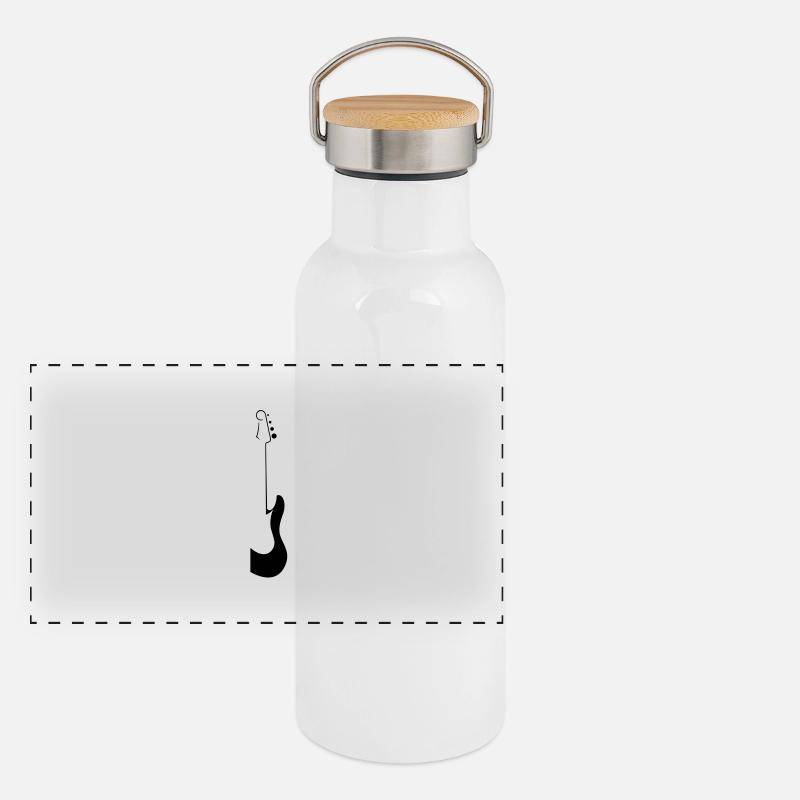 Panorama Thermosflasche mit Bambusdeckel