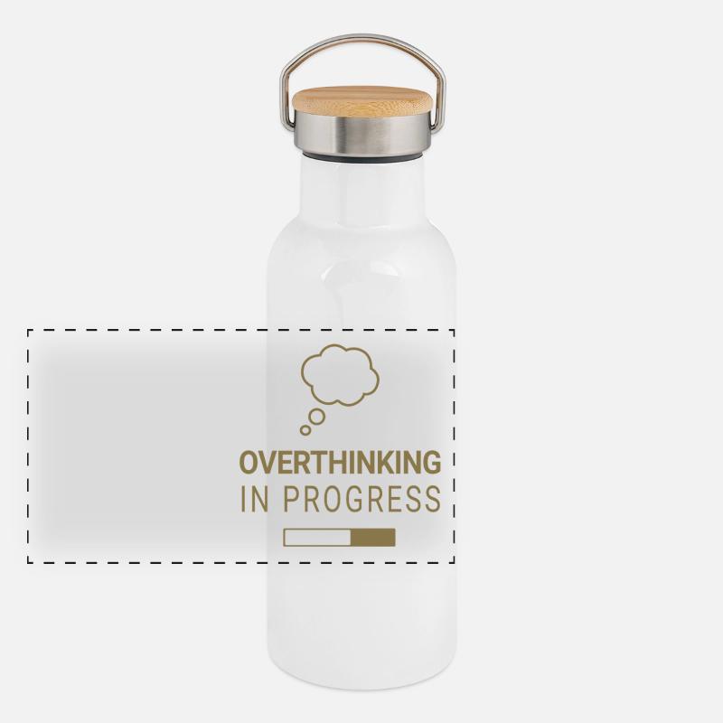 Réflexion excessive en cours Gourde isotherme avec bouchon en bambou