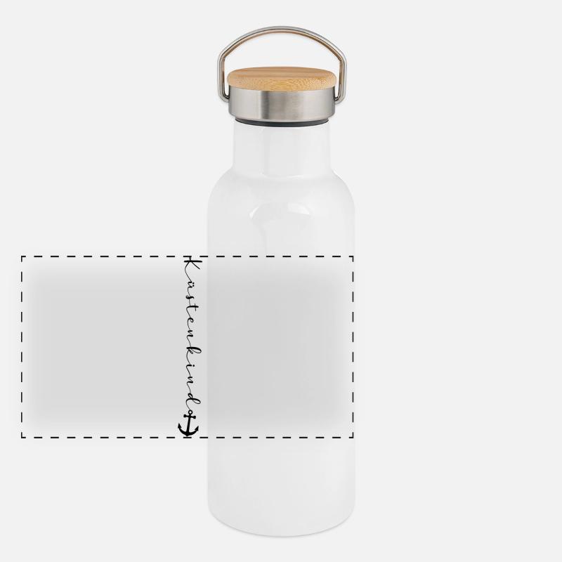 Panorama Thermosflasche mit Bambusdeckel