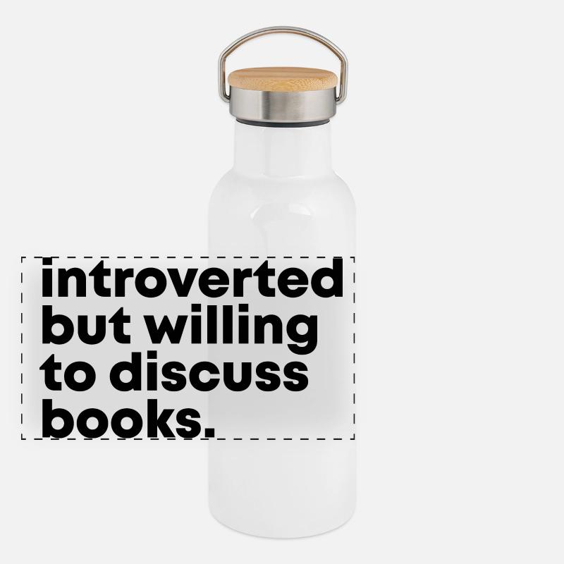 lezen Thermosfles met bamboe dop