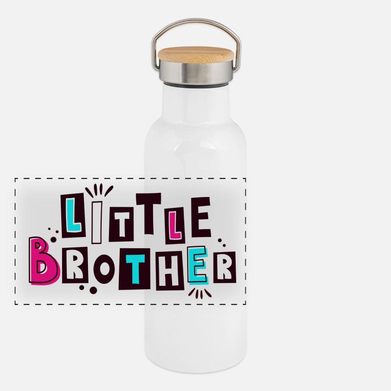 frère cadet Gourde isotherme avec bouchon en bambou