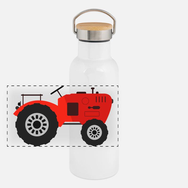 Panorama Thermosflasche mit Bambusdeckel