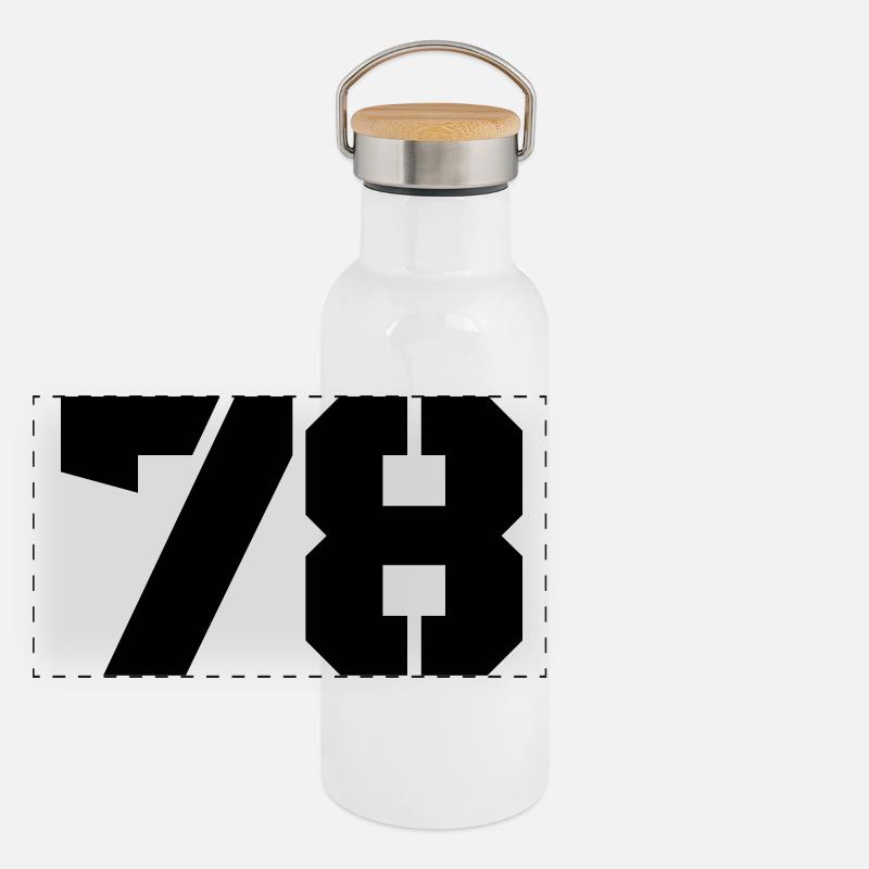 78 Gourde isotherme avec bouchon en bambou