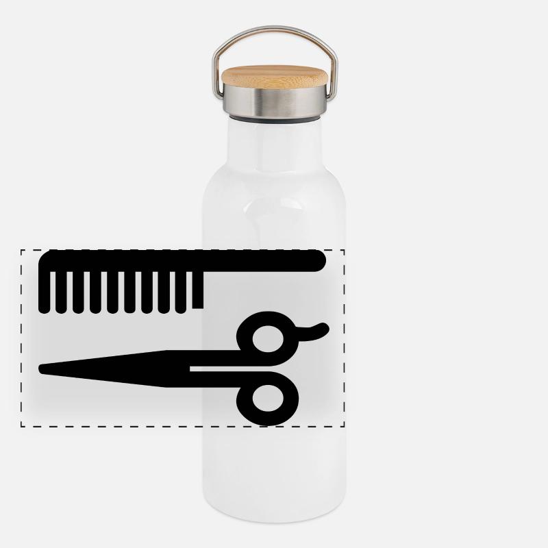 Panorama Thermosflasche mit Bambusdeckel