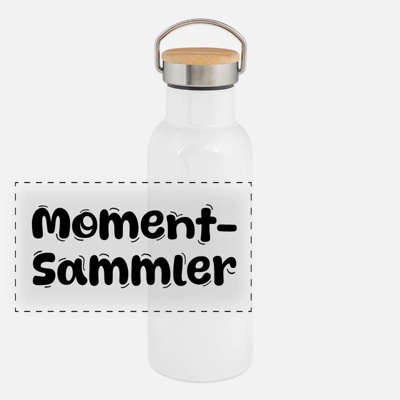 Sammler Panorama Thermosflasche mit Bambusdeckel