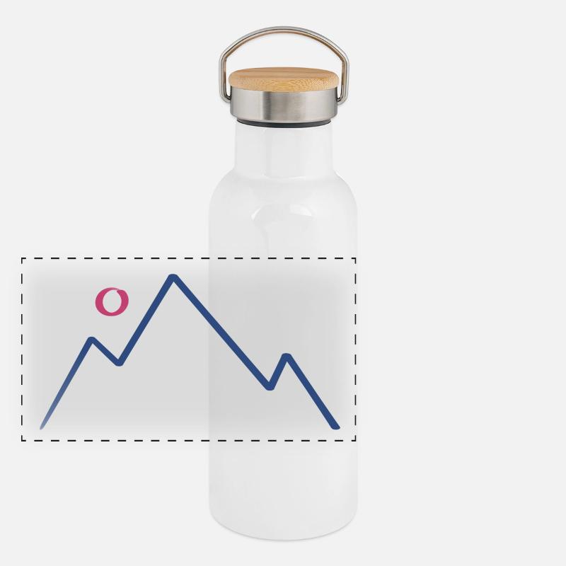 Mountain Sun Panoramic Thermal Bottle with Bamboo Lid