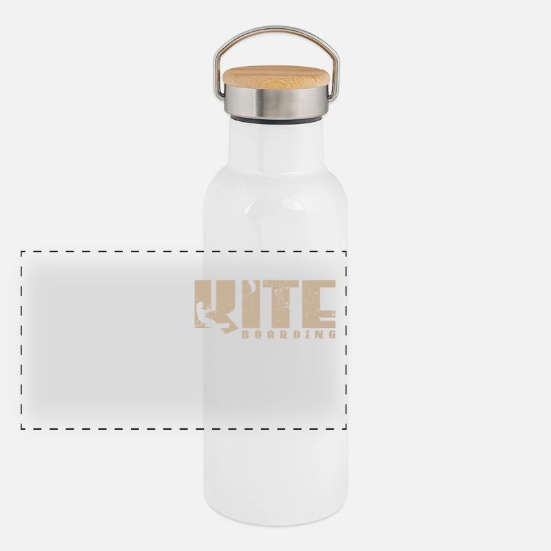 Planche de kite Gourde isotherme avec bouchon en bambou