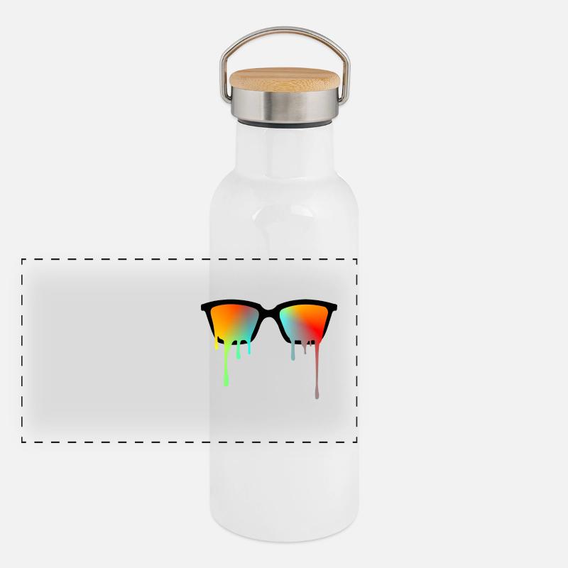 sunglasses Panoramic Thermal Bottle with Bamboo Lid