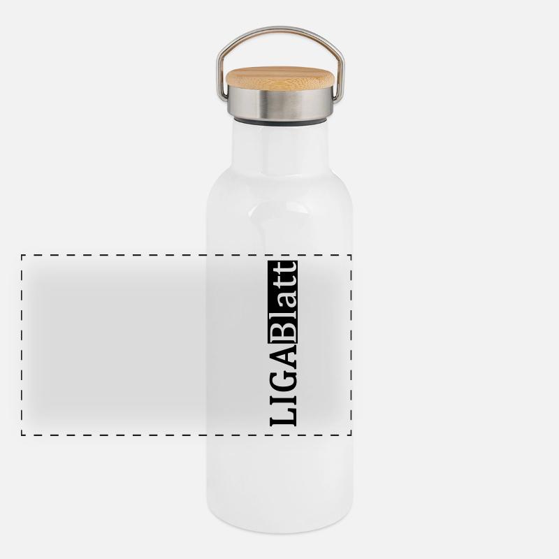 LIGABlatt® classic Panorama Thermosflasche mit Bambusdeckel
