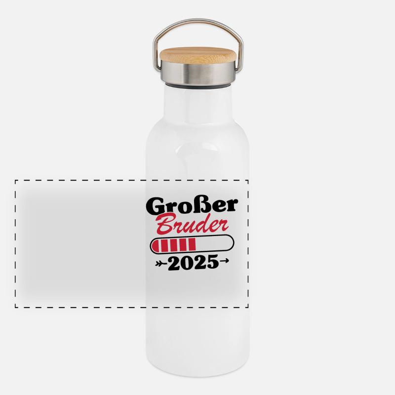Großer Bruder Loading 2025 Panorama Thermosflasche mit Bambusdeckel