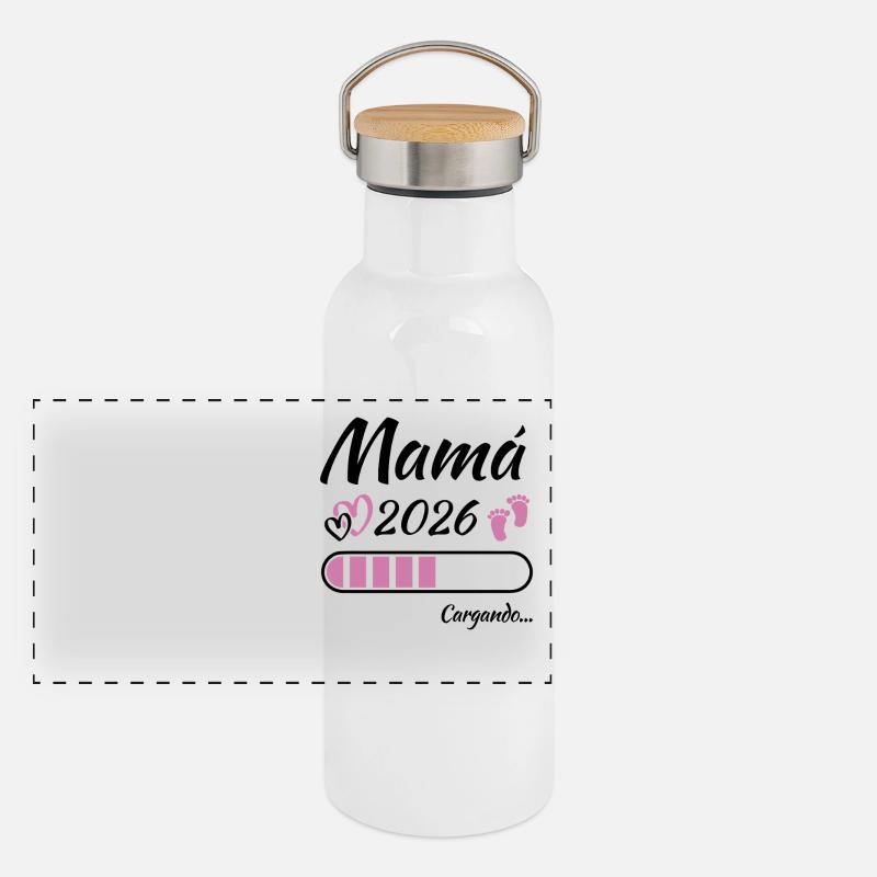 Mom-to-be 2026 Loading Panoramic Thermal Bottle with Bamboo Lid