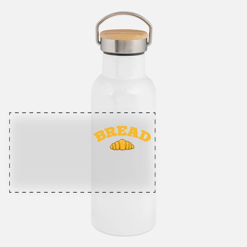 Bread Baker Oven Baked Goods Panoramic Thermal Bottle with Bamboo Lid