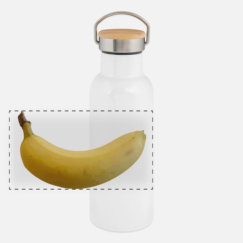 Banane Gourde isotherme avec bouchon en bambou