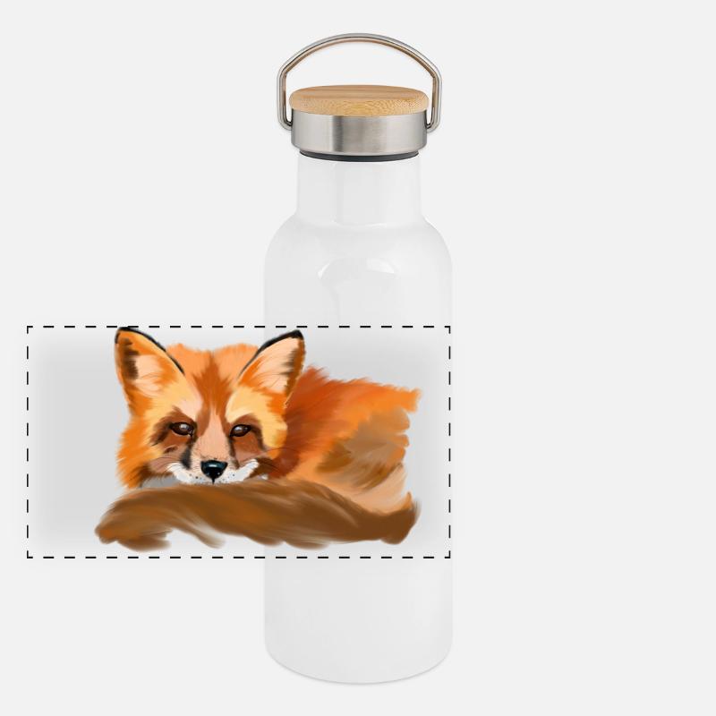 fox Gourde isotherme avec bouchon en bambou