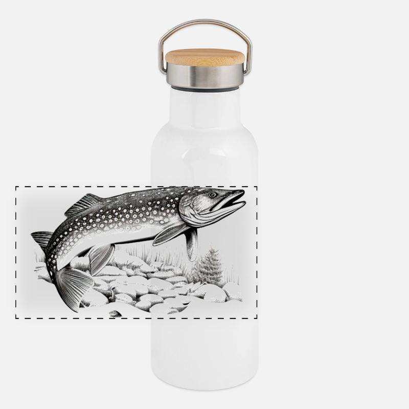 Pike Panoramic Thermal Bottle with Bamboo Lid