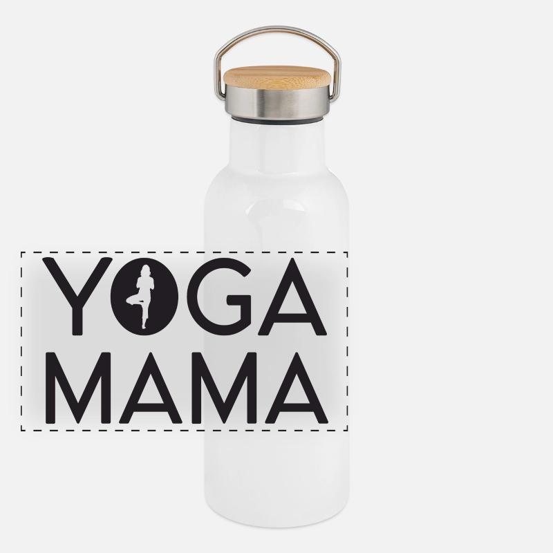 Yoga Mama Panoramic Thermal Bottle with Bamboo Lid