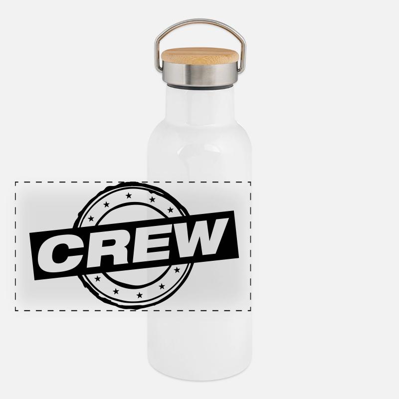 Tampon de l’équipage Gourde isotherme avec bouchon en bambou