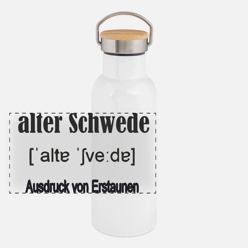 alter_schwede Gourde isotherme avec bouchon en bambou