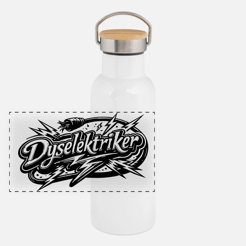 Die Elektriker Panorama Thermosflasche mit Bambusdeckel