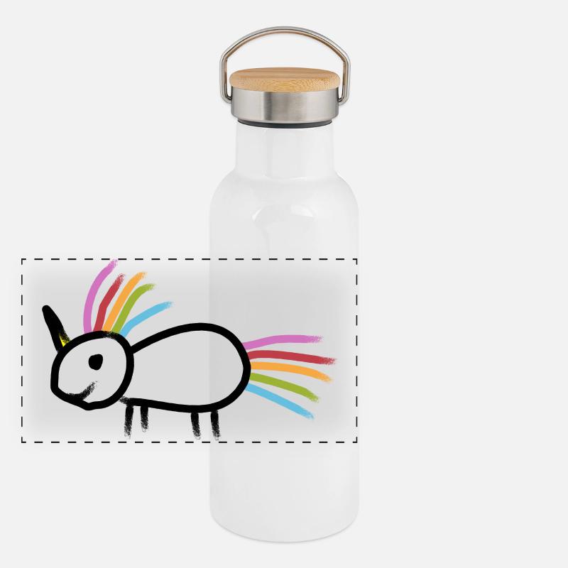 Unicorn Panoramic Thermal Bottle with Bamboo Lid